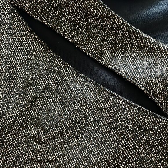 DKNY Metallic Faux-Wrap Sheath Dress sz 12 - Picture 4 of 12